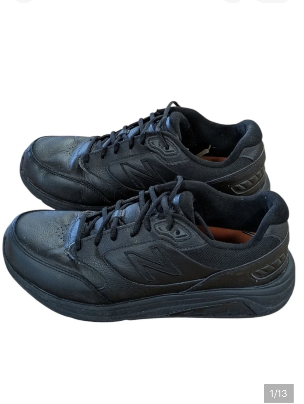 New Balance 928V3 Black Leather Walking Shoes Sneakers Mens 9 Womens 10.5